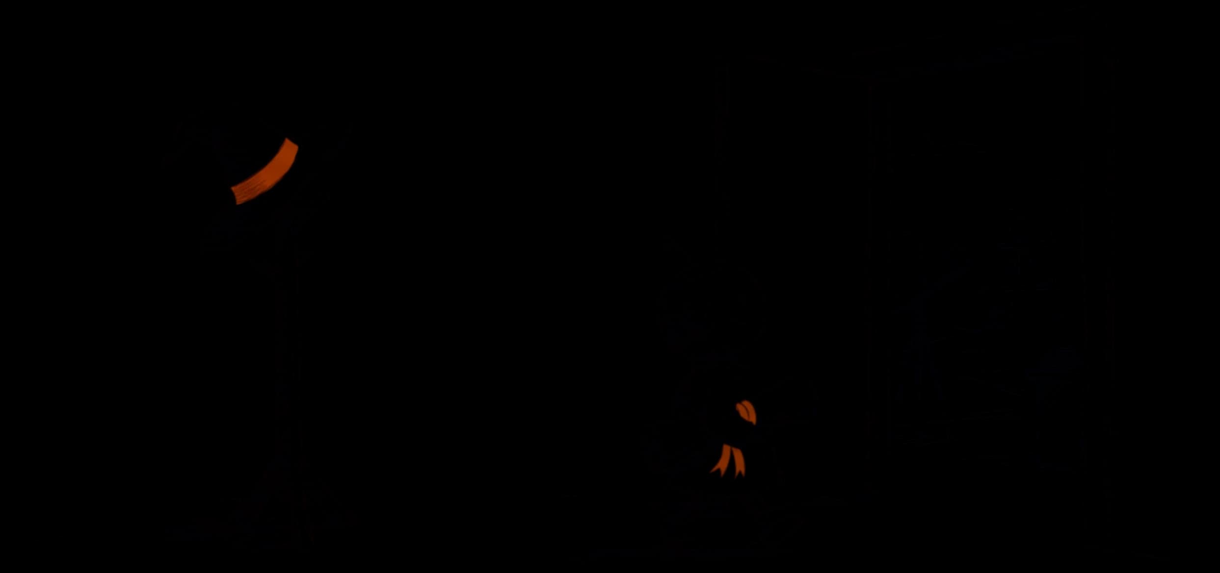 A wizard's hat retired on a coat stand while a small robot in a lab coat carries a manuscript through an open door toward a telescope